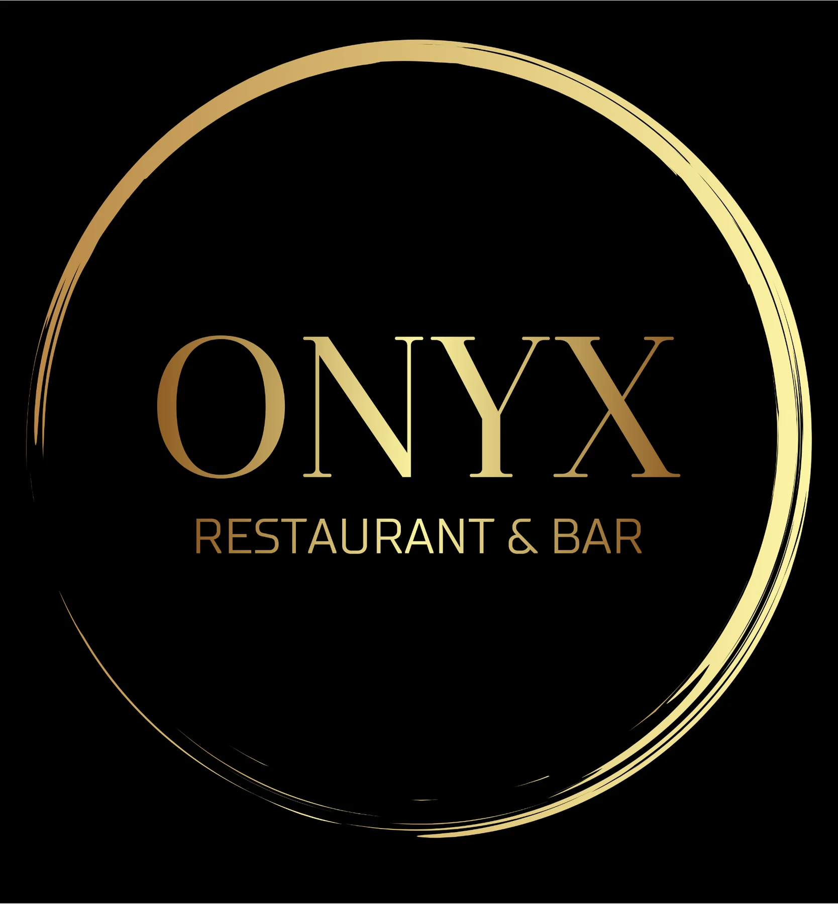 Circular Onyx Restaurant and Bar gold logo